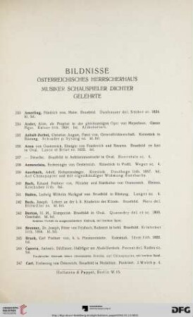 Bildnisse (Nr. 233-452)