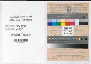 Entnazifizierung Theodor Winand , geb. 04.04.1902 (Werksleiter)