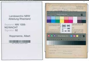 Entnazifizierung Albert Hoppmanns , geb. 25.03.1891 (Arbeiter)