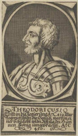 Bildnis des Königs Theodoricus I.