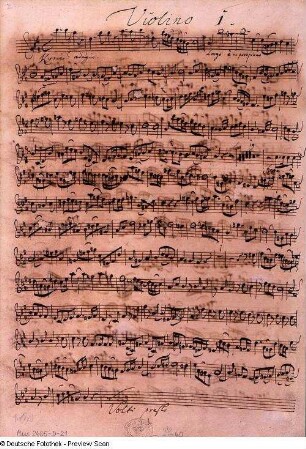 Stimmensatz: Kyrie eleison I (T. 1-101), Violine I