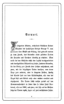 Über Musik und Gesang
