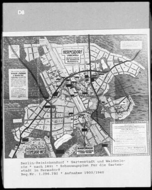 Bebauungspläne: Gartenstadt und Waldkolonie, Berlin Reinickendorf
