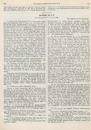 649-654 Zu Psalm 16, 2 - 4