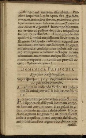Dominica Passionis. - Dominica Palmarum.