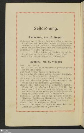 Festordnung