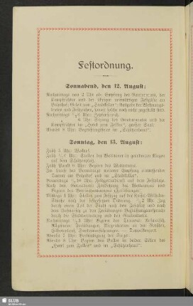 Festordnung