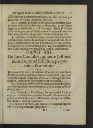 Caput XXI. - XXVIII.