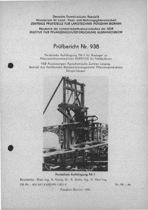 Aufhängung PA-1 zur Kertitox