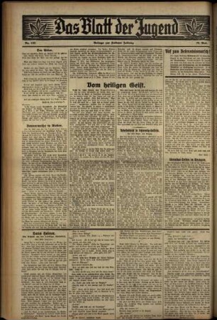 Zweite Ausgabe vom Mittwoch, den 31. Mai 1933.
