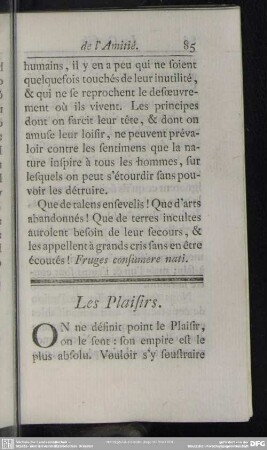 Les Plaisirs