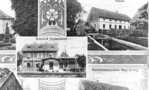 Horka-Mückenhain. Wassermühle, Ansichtskarte, um 1920, Repro, Ausschnitt (RA Görlitz, Postkartensammlung)
