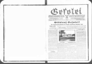 Gesolei - Offizielle Tageszeitung der Großen Ausstellung Düsseldorf 1926 für Gesundheitspflege, soziale Fürsorge und Leibesübungen