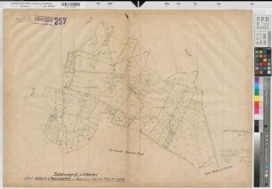 Vellern (Beckum), Umlegung Vellern, Bl. 9 Schätzungsriß u. Urkarte 1 Flur 8