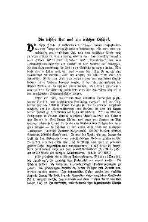 Die irische Not und ein irischer Bischof