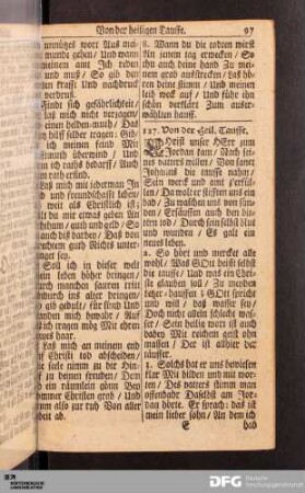 Von der heiligen Tauffe.