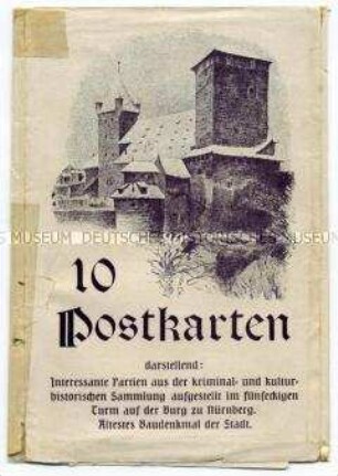 Postkartenserie der kriminal- und kulturhistorischen Sammlung in Nürnberg