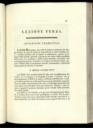 Lezione Terza.