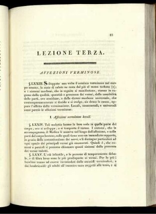 Lezione Terza.