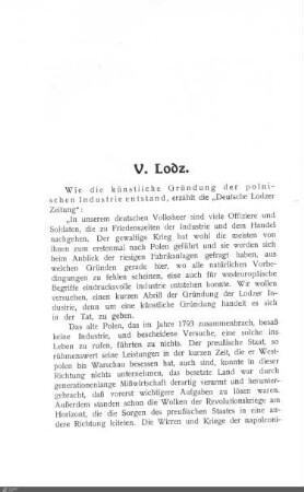 V. Lodz