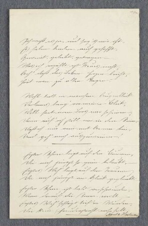 [Abschrift eines Textes von Moritz Hartmann]