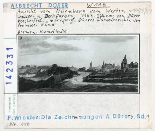Albrecht Dürer: Nürnberg von Westen. Bremen, Kunsthalle
