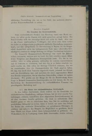 Zweites Kapitel. Die Ursachen des Zusammenbruchs.