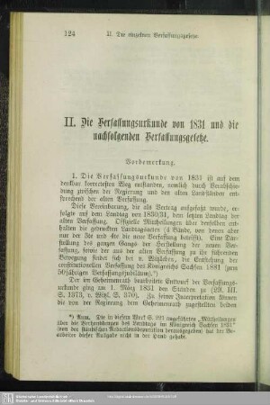 II. Die Verfassungsurkunde von 1831 und die nachfolgenden Verfassungsgesetze