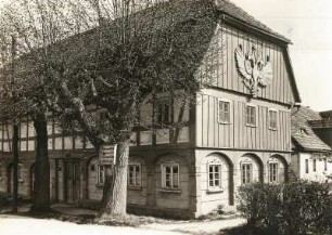 Kottmar-Niedercunnersdorf. Lausitzer Umgebindehaus. Eckansicht