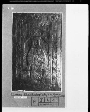 Epitaph des Kanonikus Partzow