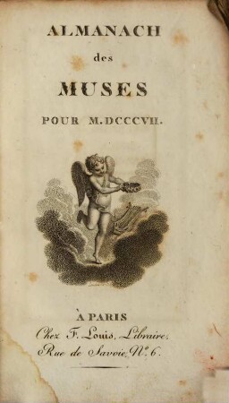 Almanach des muses : ou choix des poésies fugitives. 1807
