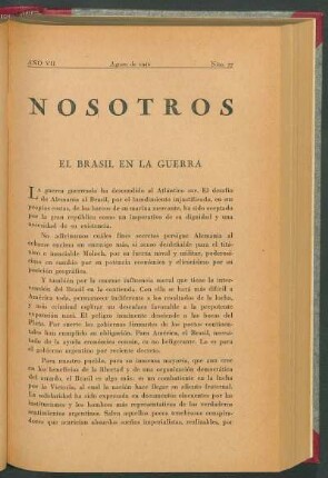 El Brasil en la guerra