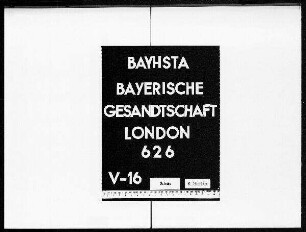 Empfohlene Zeitungen zum Dienstgebrauch der bayerischen Gesandtschaften.