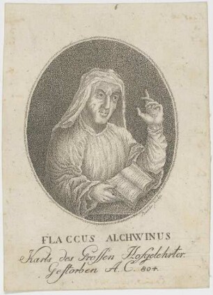 Bildnis des Flaccus Alchwinus