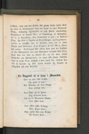 En Vuggevise til at synge i Maaneskin.