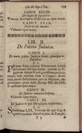 Lib. II. De Politia Judaica