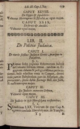 Lib. II. De Politia Judaica