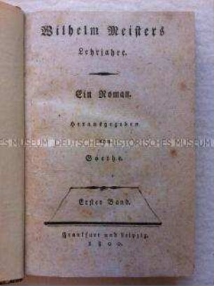Wilhelm Meisters Lehrjahre