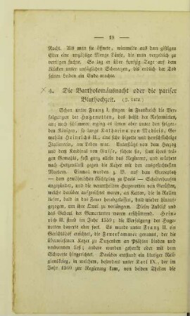 4. Die Bartholomäusnacht oder die pariser Bluthochzeit. (J. 1572.)