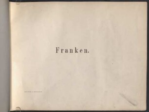 Die Wandbilder des Bayerischen National-Museums, 4. Franken, Schwaben, das Vereinigte Königreich