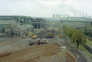 Labor Leuna, Hochbunker, Hochbrücke, Tiefbrücke, Kraftwerk Turów, von SW