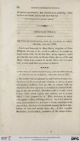 Singular wills