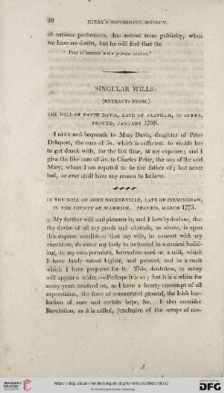 Singular wills
