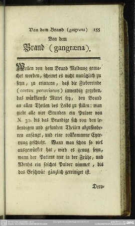 Von dem Brand (gangraena)