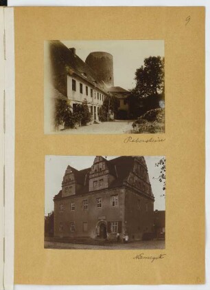 Burg Rabenstein, Rabenstein/Fläming / Rathaus, Niemegk: Ansichten (aus: Skizzen- und Fotoalbum 28)