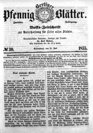 No. 30, Sonnabend, den 21. Juli