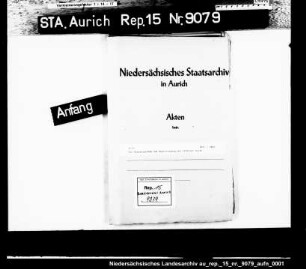 Der Staatszuschuß zur Ausreinigung des Fehntjer Tiefs