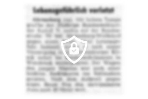 Lebensgefährlich verletzt