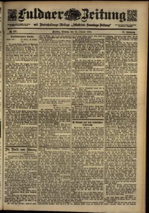 Ausgabe vom Montag, den 15. Oktober 1900.
