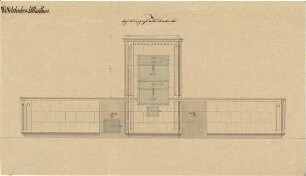 Gärtner, Friedrich von; München; Wittelsbacherpalast - Küchenherd (Ansicht)